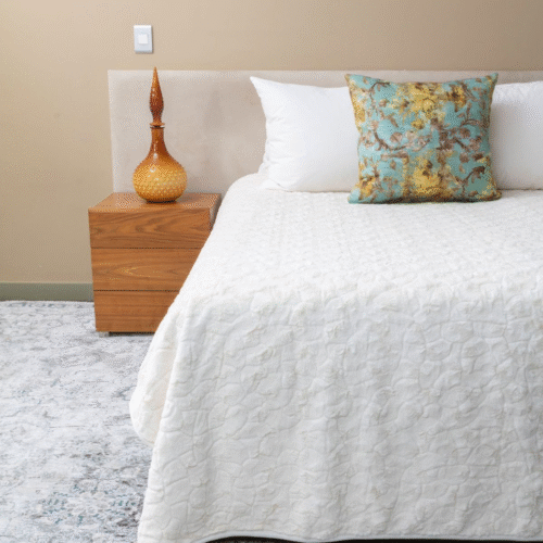 Cleopatra Fur Blanket - Ivory
