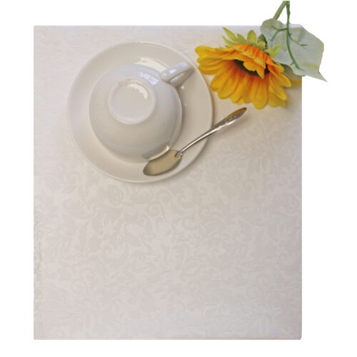 White Orchard Jacquard Tablecloth